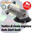 Testina di rinvio per decespugliatore 26x9 denti