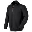 Felpa con mezza zip VERENA - Colore Nero