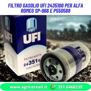 Filtro gasolio UFI 2435100 per Alfa Romeo SP-966 e P550588