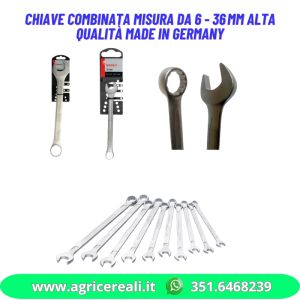 Chiave combinata misura da 6 - 36 mm alta qualità Made in Germany