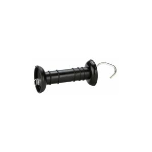 Maniglia Isolante per Recinti con Molla e Gancio, colore Nero