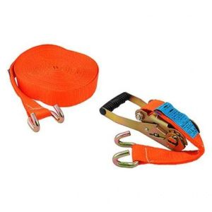 Fune nastro di ancoraggio a sponda mt. 8,5 x mm 50 con tenditore a cricchetto