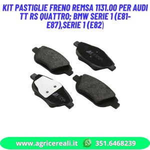 Kit pastiglie freno Remsa 1131.00 per AUDI TT RS Quattro; BMW Serie 1 (E81-E87),Serie 1 (E82)