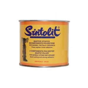 Stucco per Marmo Mastice Solido Bianco Confezione 750 ml Bandini Sintolit