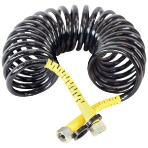 Tubo aria a spirale GIALLO per rimorchio con dado premontato universale