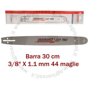 Barra Motosega 3/8" x 1,1 mm 44 Maglie per Stihl-Echo-Husqvarna