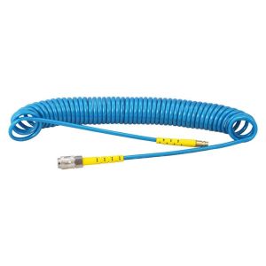 Tubo a Spirale Aria Compressa in Poliuretano 8x5 mm Raccordato 4 mt