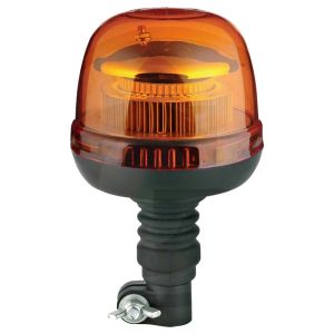 Lampeggiante a LED 12/24V giallo con attacco piantone IP65