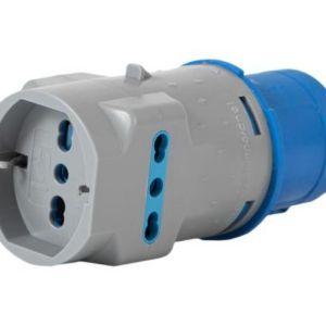 Adattatore Industriale 2P+E 16A - Presa Schuko 230V