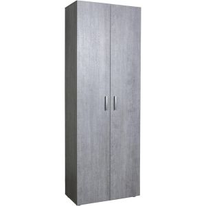 Armadio Multiuso Anta Doppia 35x69x200 cm Color Cemento