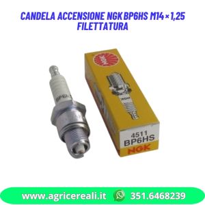 Candela accensione NGK BP6HS M14×1,25 filettatura