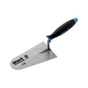 Cazzuola punta tonda 18 cm manico in plastica