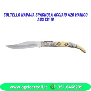 Coltello Navaja Spagnola acciaio 420 manico ABS cm 19