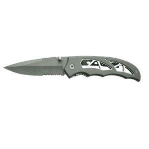 Coltello sportivo da tasca cm 19,5 manico in alluminio