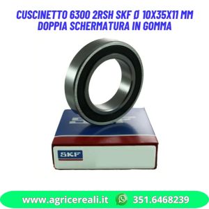 Cuscinetto 6300 2RSH SKF Ø 10x35x11 mm Doppia schermatura in gomma