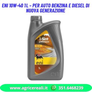 ENI 10W40 1Lt – Per auto benzina e diesel di nuova generazione