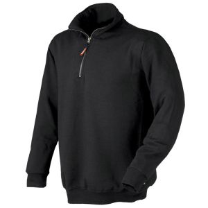 Felpa con mezza zip VERENA - Colore Nero