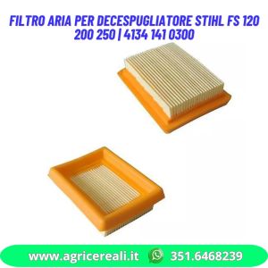 Filtro Aria per Decespugliatore Stihl FS 120 200 250 | 4134 141 0300
