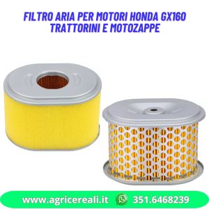 Filtro Aria per Motori Honda GX160 Trattorini e Motozappe