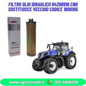Filtro olio idraulico 84298916 CNH sostituisce vecchio codice 1909105
