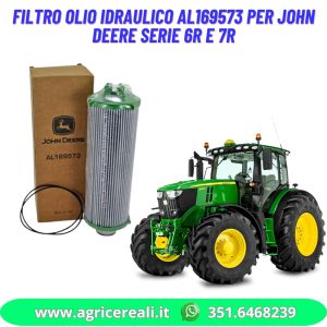 Filtro olio idraulico AL169573 per John Deere serie 6R e 7R