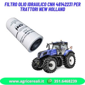 Filtro olio idraulico CNH 48142231 per trattori New Holland
