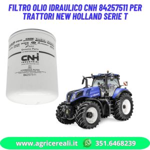 Filtro olio idraulico CNH 84257511 per trattori New Holland serie T