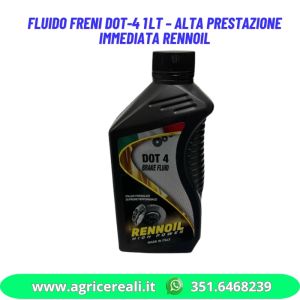 Fluido freni DOT4 1Lt – Alta prestazione immediata RENNOIL
