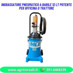 Ingrassatore pneumatico a barile 12 LT potente per officina o trattore