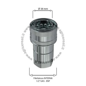 Innesto rapido femmina Filettatura 1/2" NV 12 GAS F FASTER