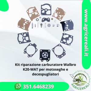 Kit membrane Walbro K20-WAT per riparazione carburatore