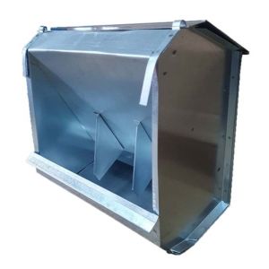 Mangiatoia per Conigli con Coperchio Richiudibile 3 scomparti