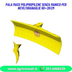 Pala MASS polipropilene senza manico spingineve granaglie 60×20cm