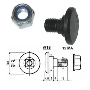 Piattello Portalama Perno FELLA 476125K - Ricambi Falciatrici