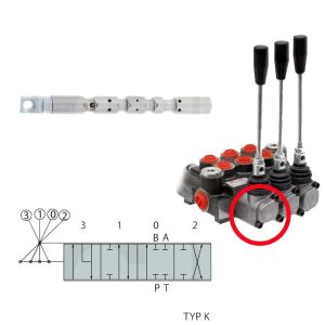 Pistone K per funzione flottante distributore oleodinamico a leva