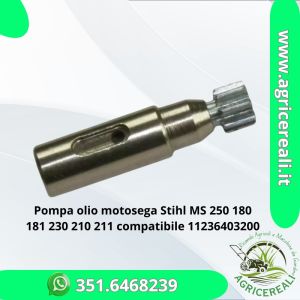 Pompa olio motosega Stihl MS 250 180 181 230 210 211 compatibile 11236403200