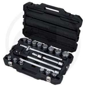 Set di bussole 3/4" 19 pezzi Granit Black Edition