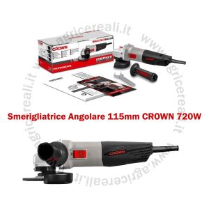 Smerigliatrice Angolare 115mm 720W CROWN  Potenza e Precisione