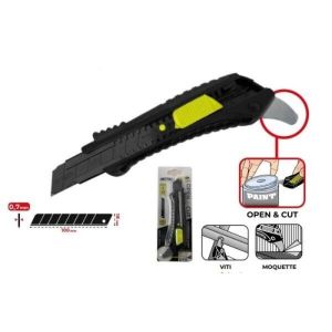 Taglierino Metrica Total Black Open & Cut - 11 Lame Ricambio