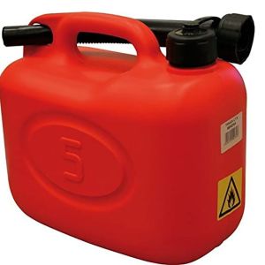Tanica in PVC con Flessibile per Combustibili 5 Lt Benzina Motosega