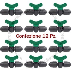 Valvola per Ala Gocciolante 16mm in PP - Confezione da 12
