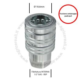 Raccordo Idraulico Push-Pull Faster Femmina 1/2'' - Per Collegamenti Rapidì A 300 Bar - Foto 13